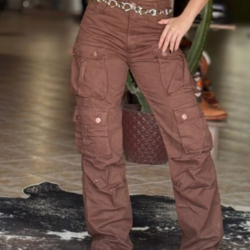 calça cargo marrom